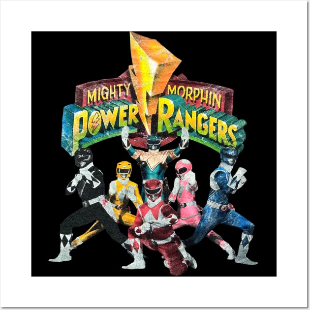 Mighty Morphin Power Rangers Wall Art by NandosGhotik